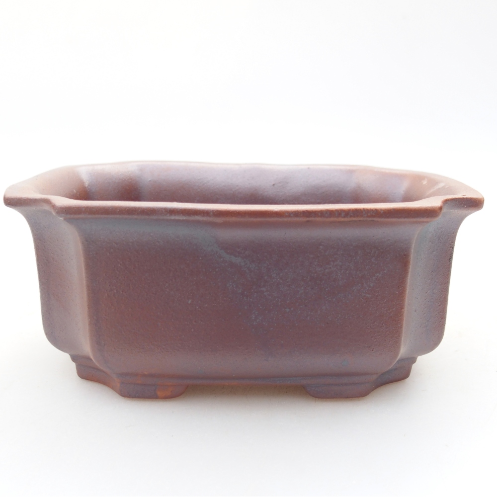 Kerámia bonsai tál 12 x 9 x 5 cm, fém színű