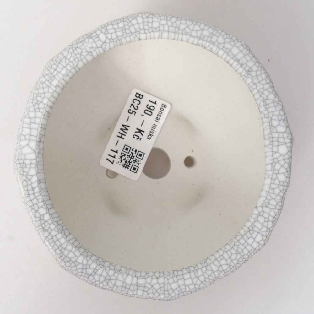 kerámia bonsai tál 11 x 11 x 5,5 cm, raku színben