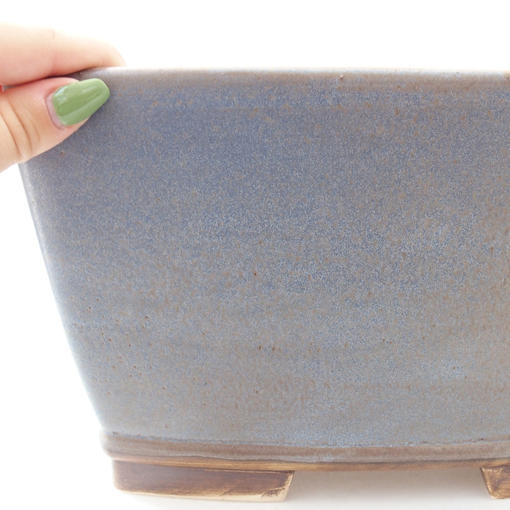 kerámia bonsai tál 26,5 x 26,5 x 16 cm, kék színű