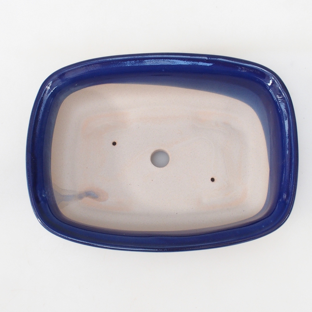 Bonsai tál H08 - 25 x 19,5 x 6 cm. - kék