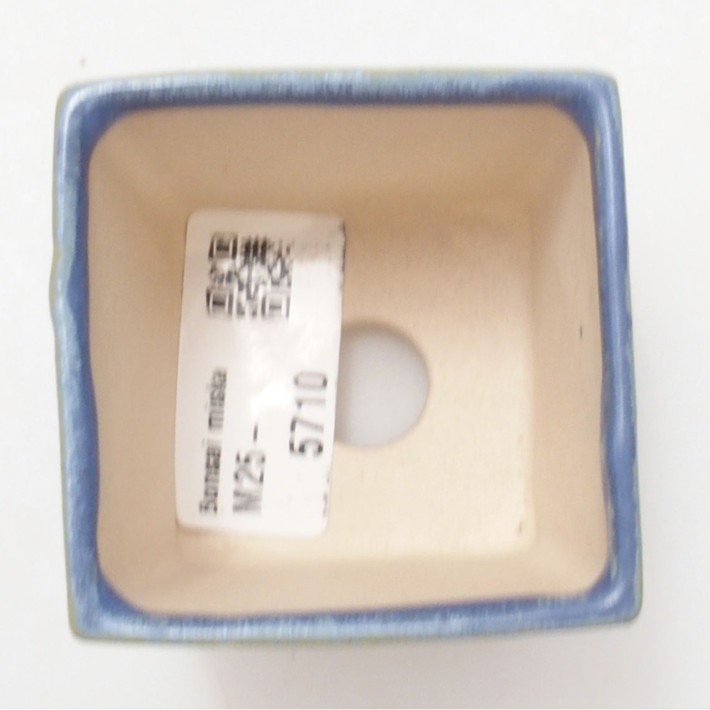 Mini bonsai tál 5,5 x 5,5 x 6,5 cm, kék színben