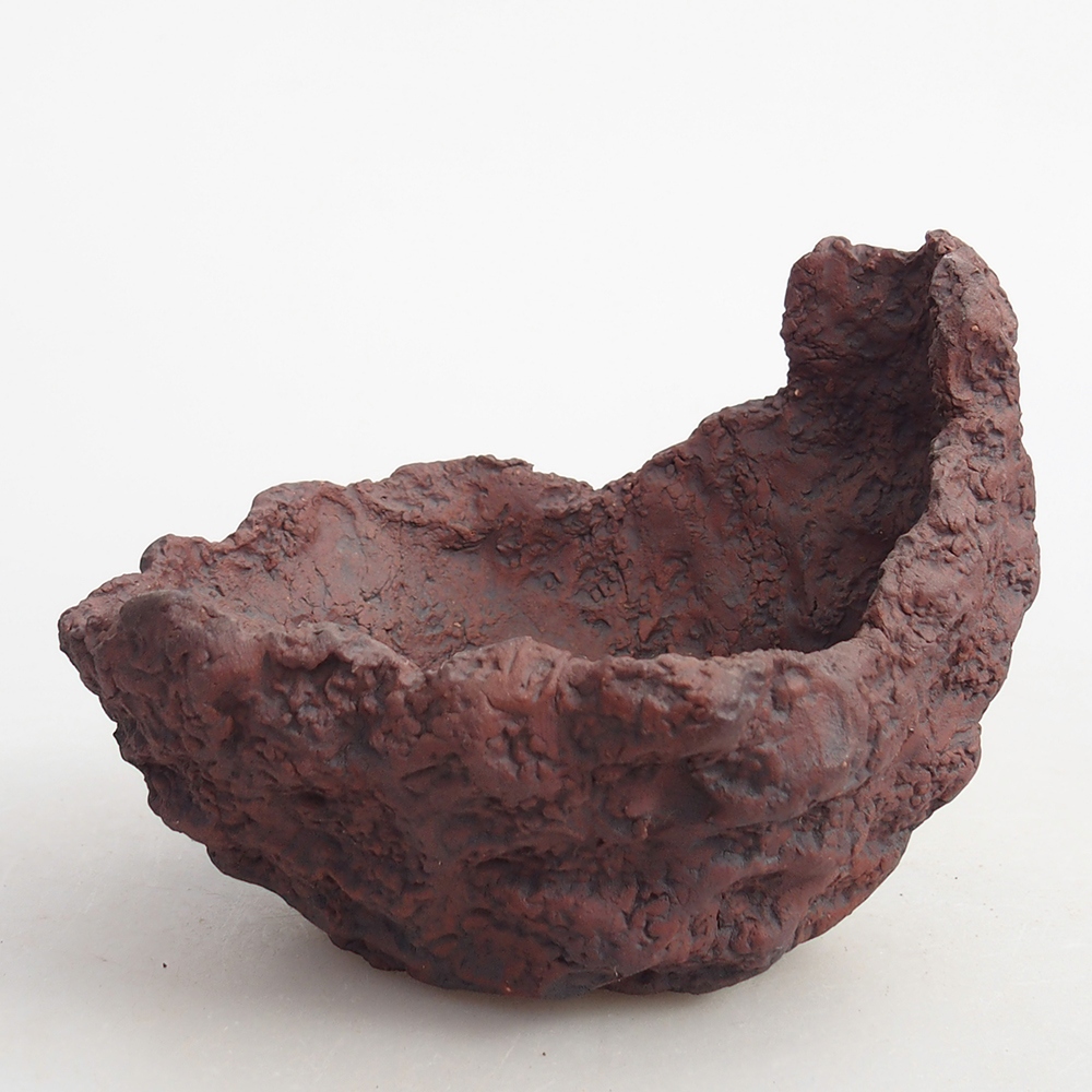 Kerámia kagyló 10 x 8 x 8,5 cm , barna színű