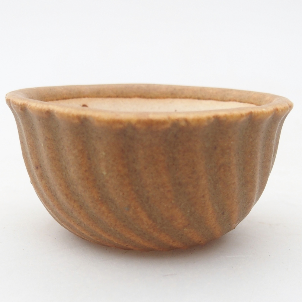 Mini bonsai tál 5,5 x 5,5 x 3 cm, barna