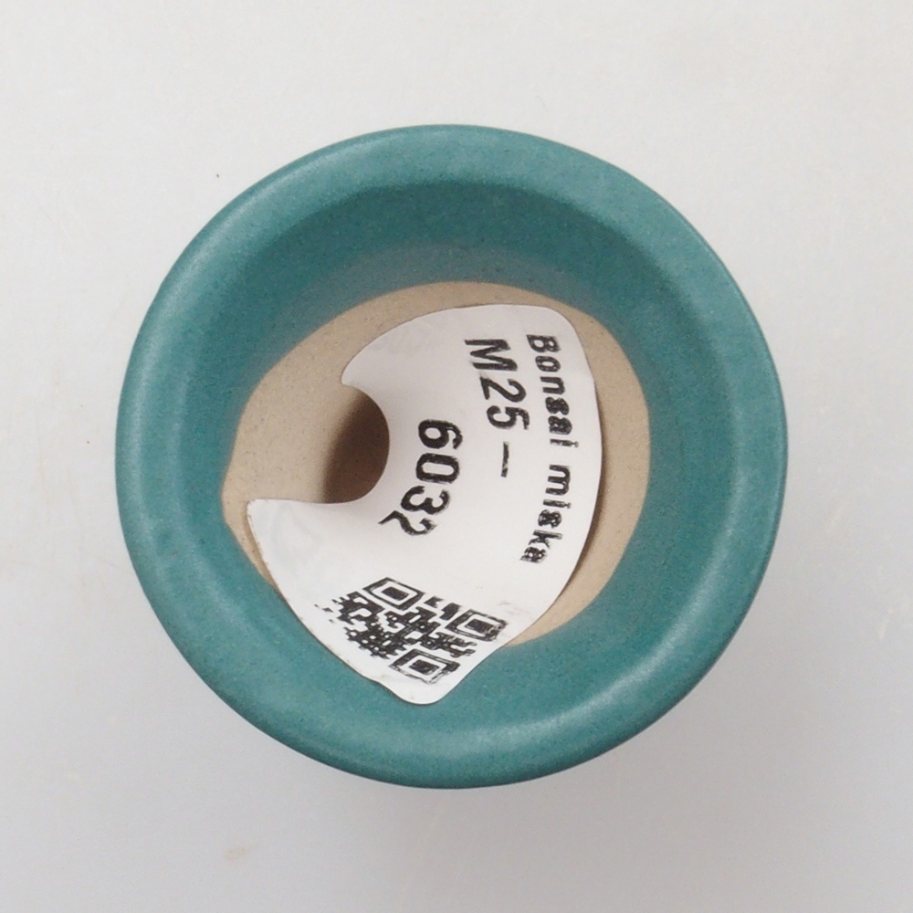 kerámia bonsai tál 6,5 x 5,5 x 4 cm, kék színben