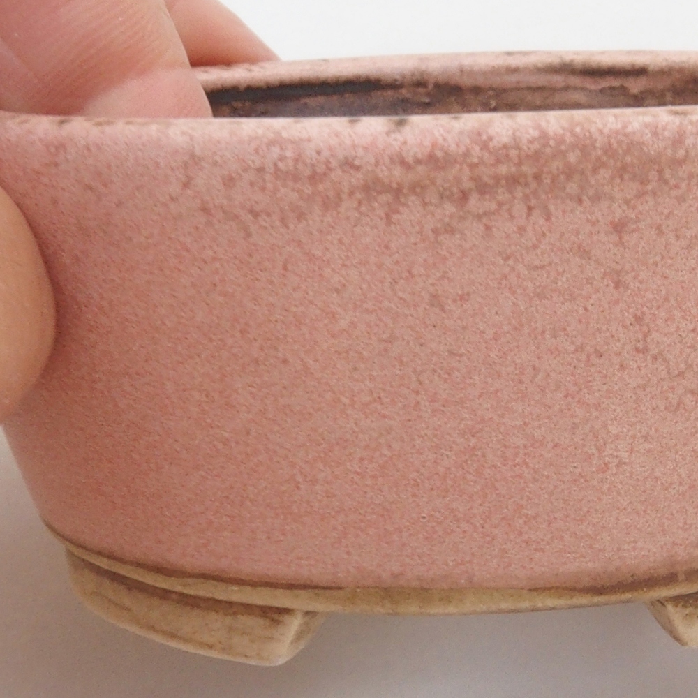 kerámia bonsai tál 10 x 8,5 x 4 cm, barna