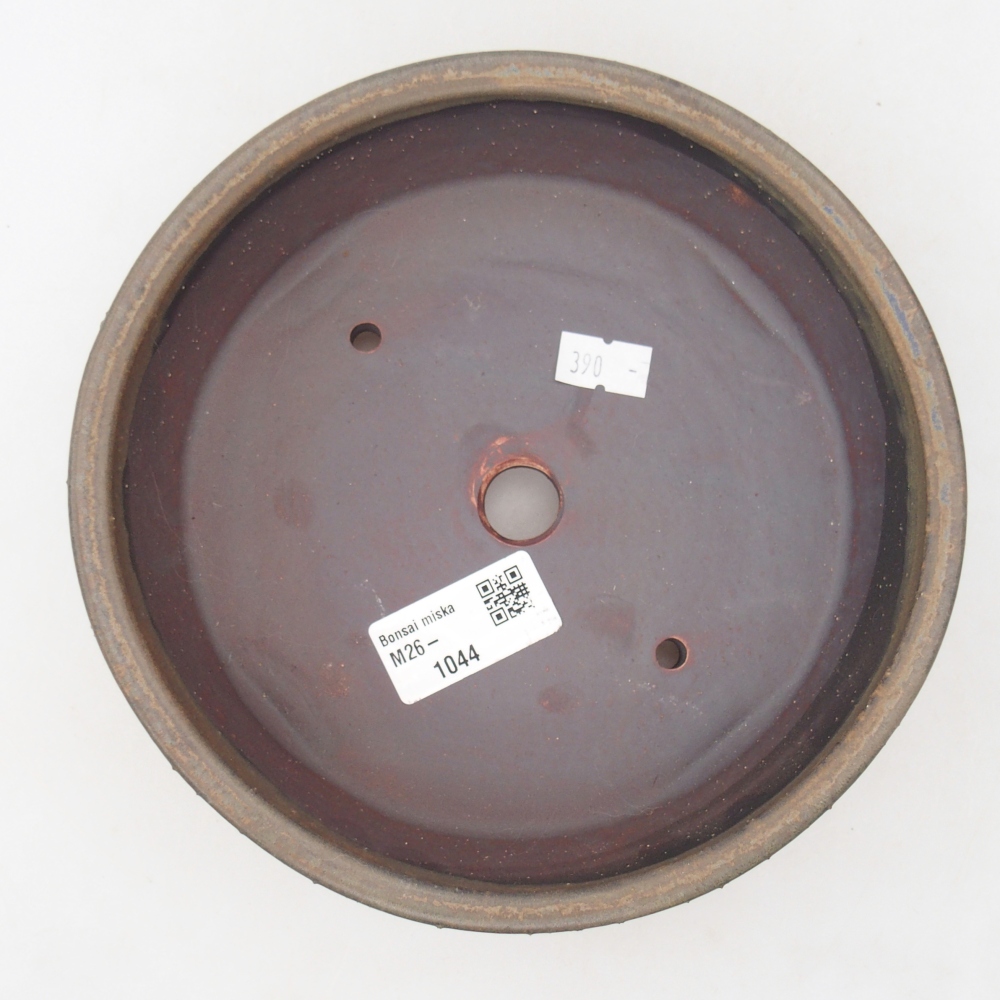 kerámia bonsai tál 17,5 x 17,5 x 5 cm, barna