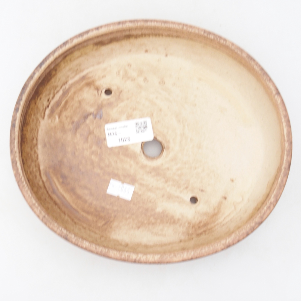 Kerámia bonsai tál 22,5 x 20 x 4,5 cm, rózsaszínű