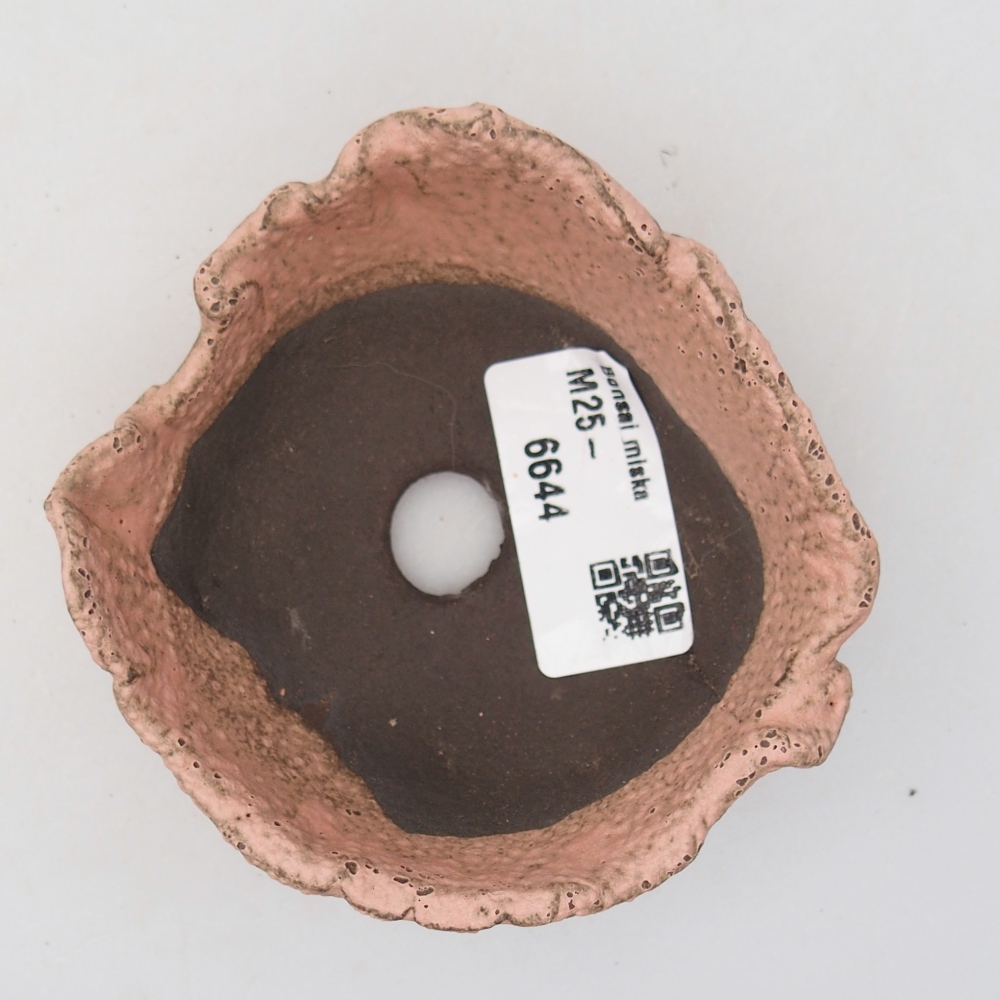 Kerámia kagyló 9 x 8,5 x 4 cm , rózsaszín színben