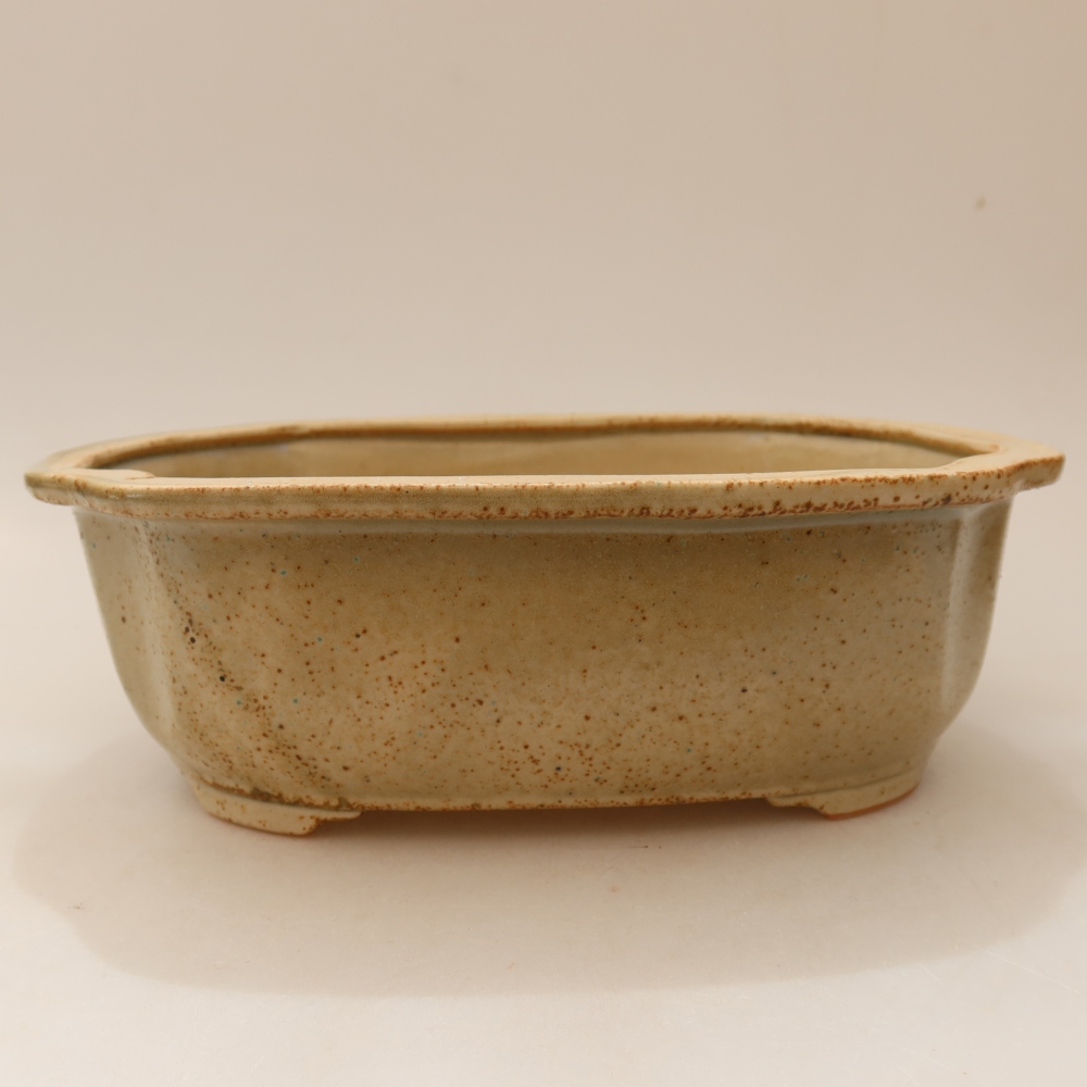 kerámia bonsai tál 23 x 19 x 7 cm, barna