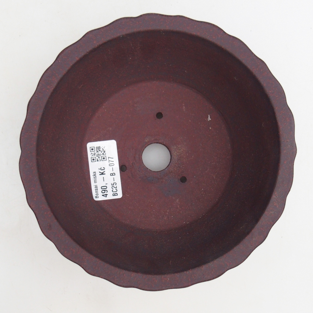 kerámia bonsai tál 16 x 16 x 7 cm, barna