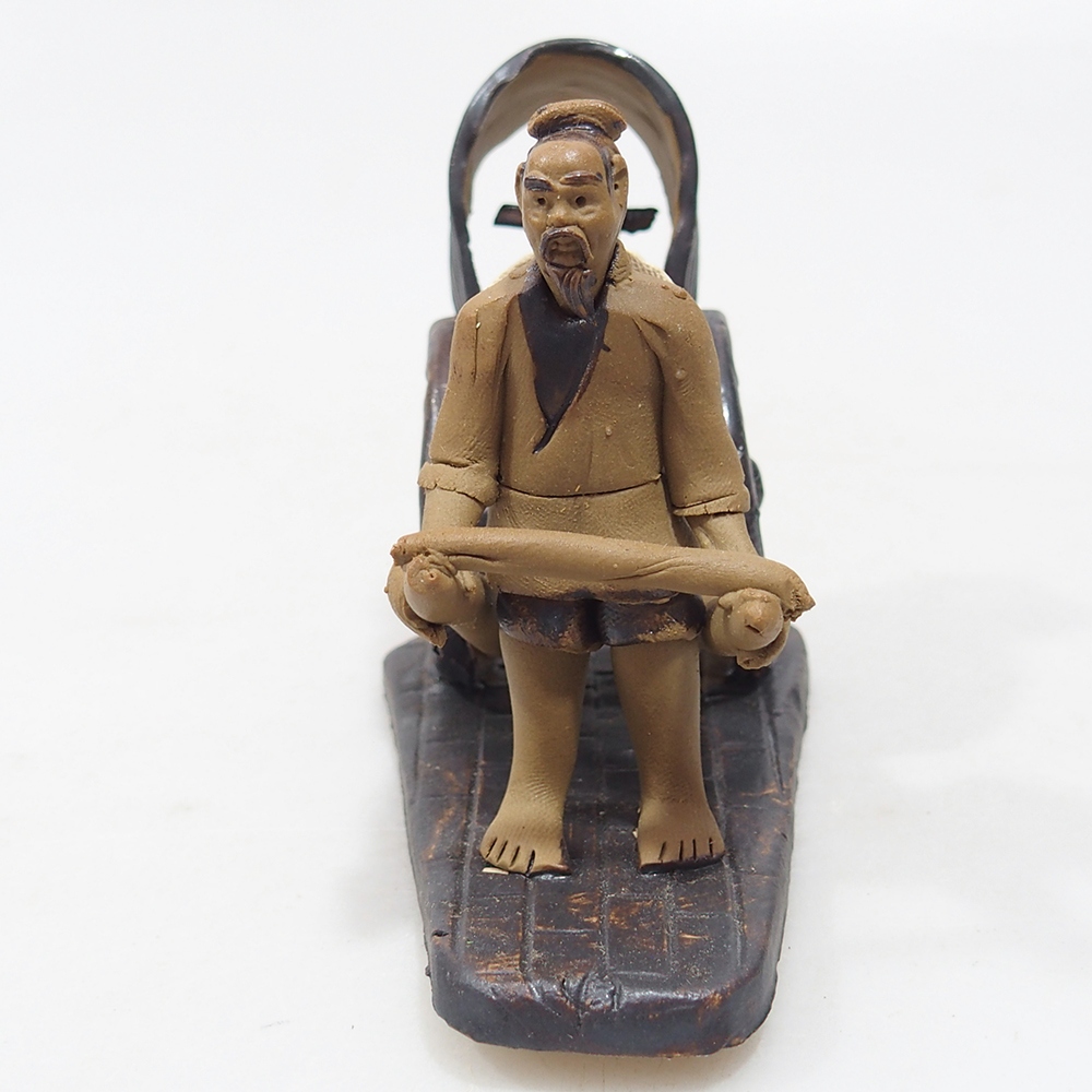 Kerámia figura - kocsi