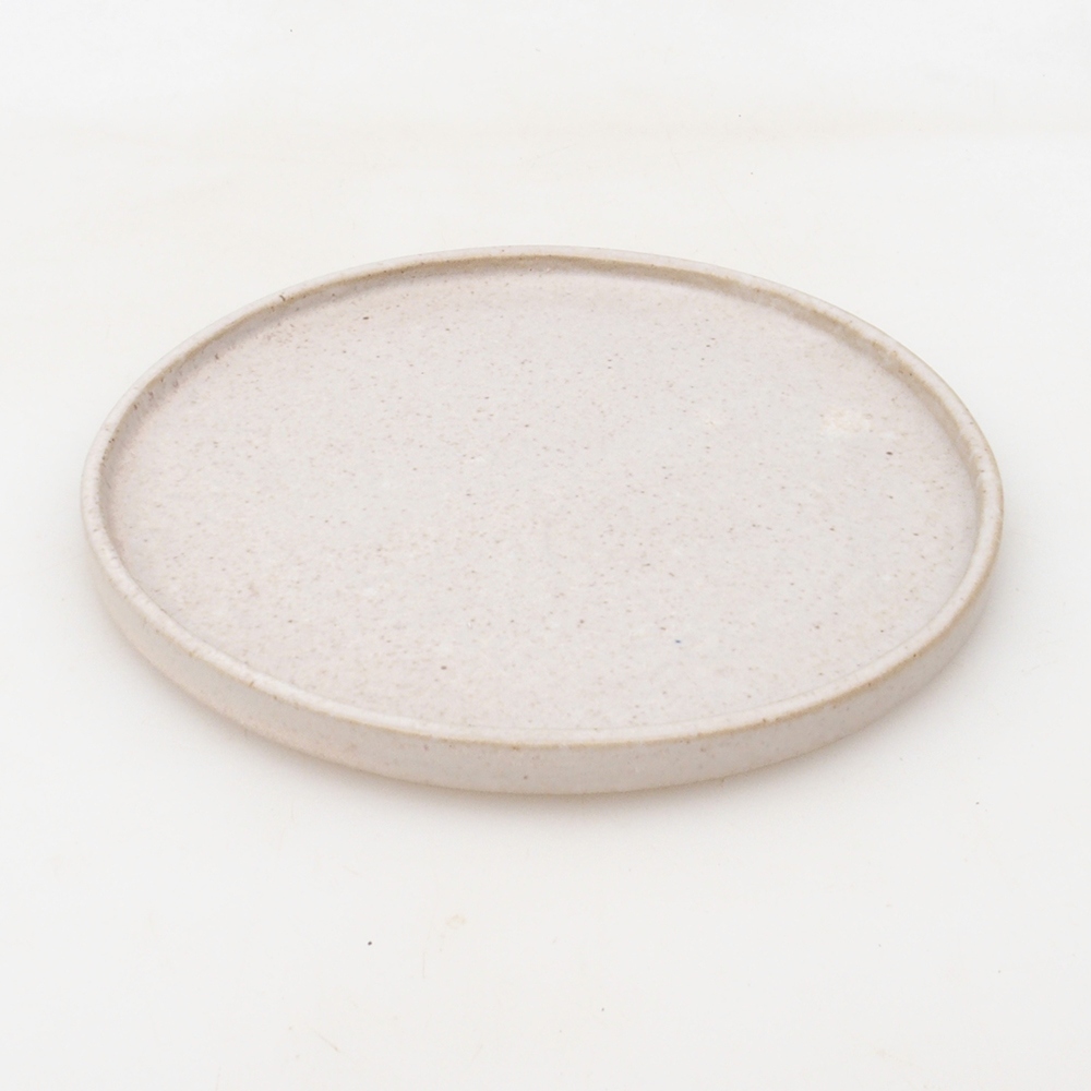 Kerek bonsai konzol D7-S - 16 x 16 x 1 cm - bézs színű