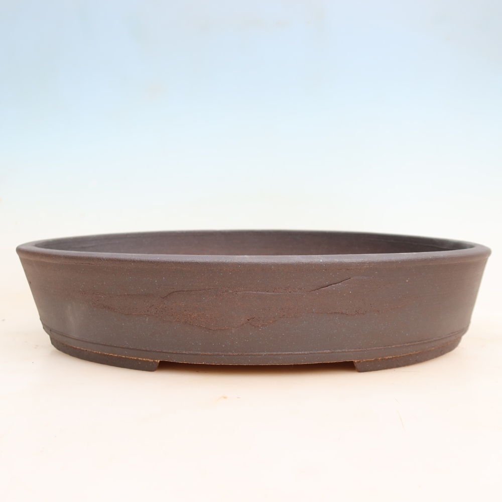 Kerámia bonsai-tál 38 x 30,5 x 7,5 cm, barna színű