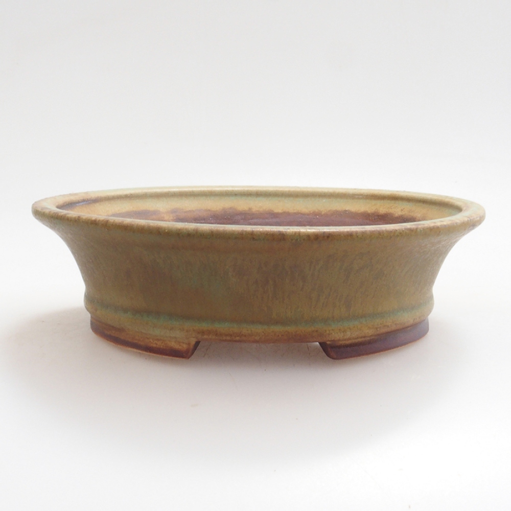 kerámia bonsai tál 10 x 8,5 x 4 cm, barna