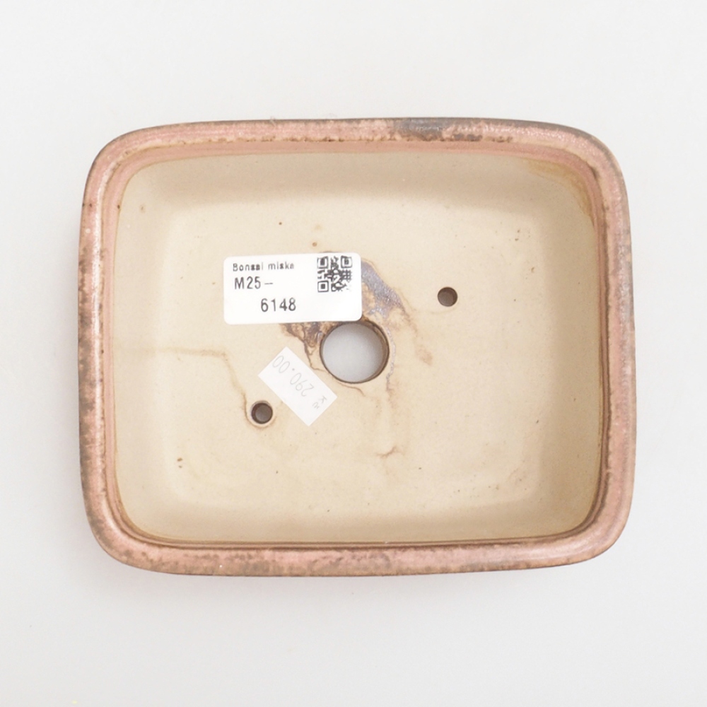 kerámia bonsai tál 10 x 8,5 x 4 cm, barna