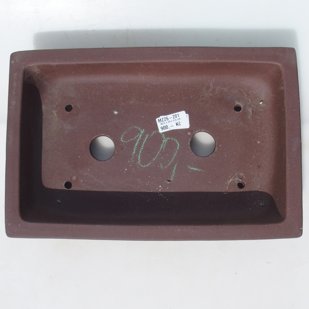 Bonsai tál 36,5 x 24 x 6,5 cm nyírfa barna