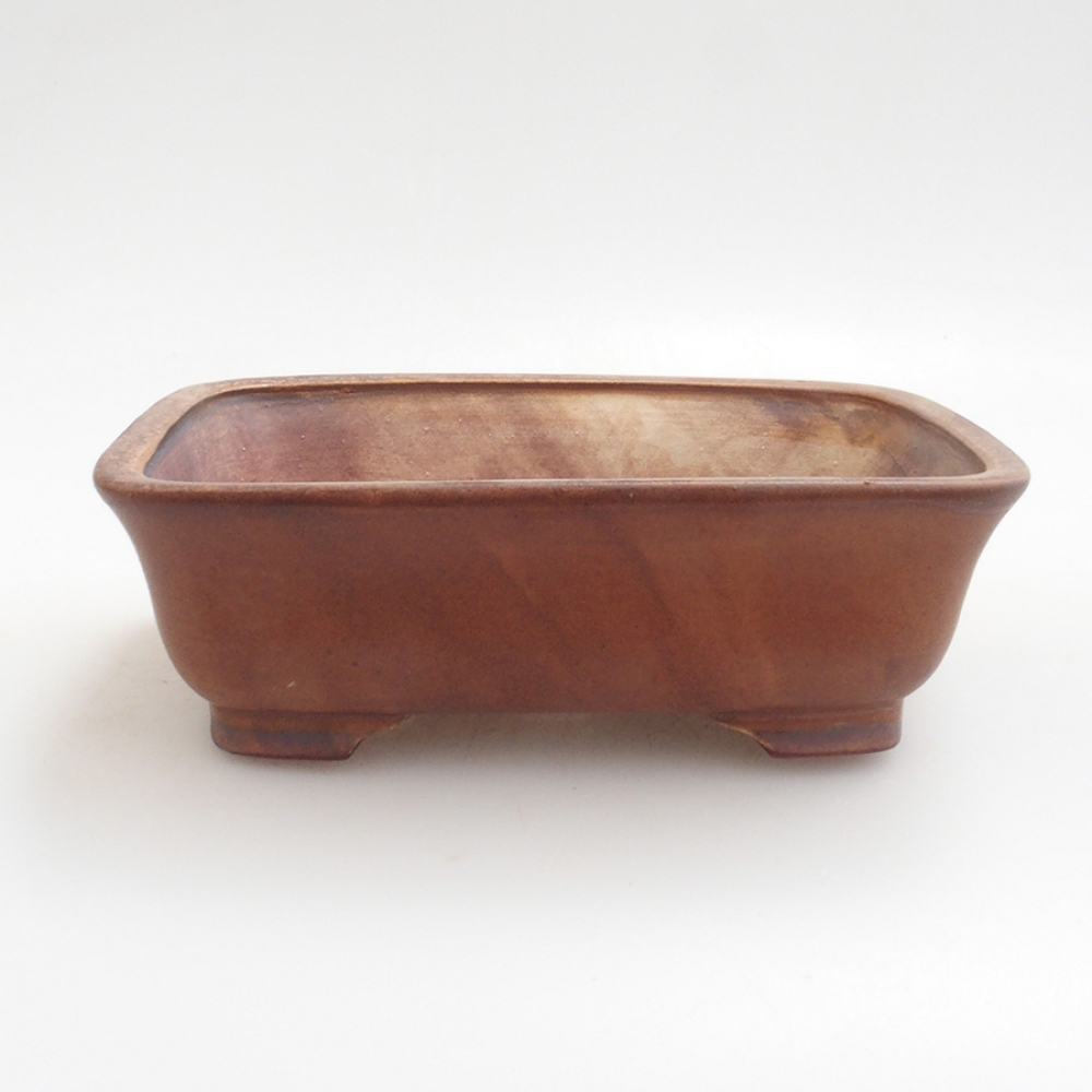 kerámia bonsai tál 10 x 8,5 x 4 cm, barna