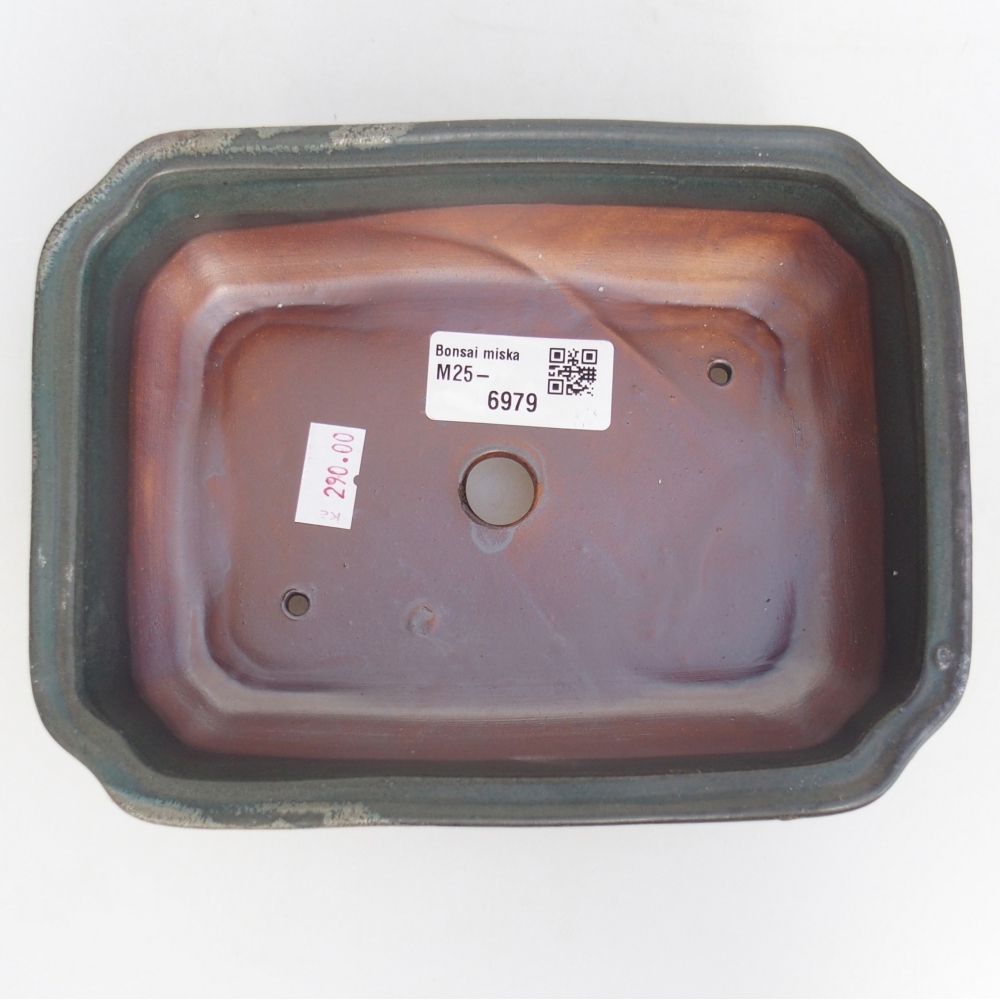 kerámia bonsai tál 18 x 13,5 x 5 cm, szürke