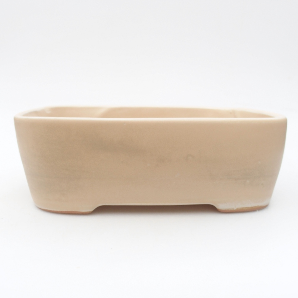 kerámia bonsai tál 23 x 18 x 7,5 cm, bézs színben