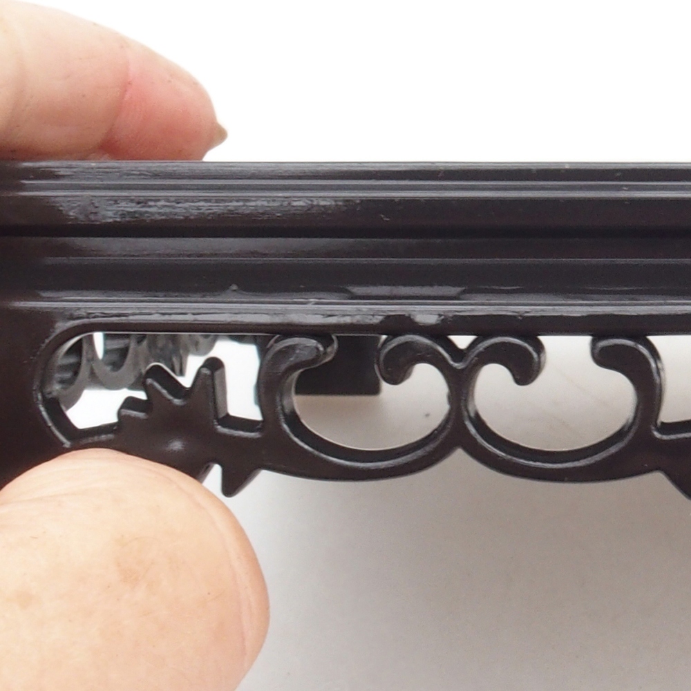 Bonsai asztal műanyag téglalap 27 x 17,5 x 4 cm, fekete