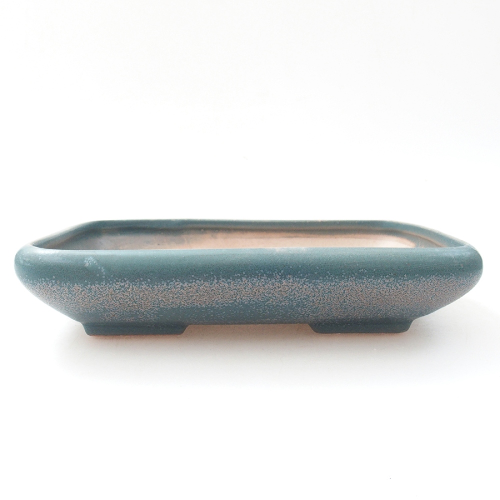 kerámia bonsai tál 17 x 13,5 x 3,5 cm, kék színben