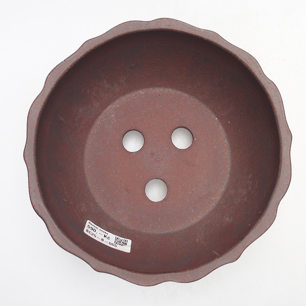 Tál 19 x 19 x 9,5 cm barna-piros