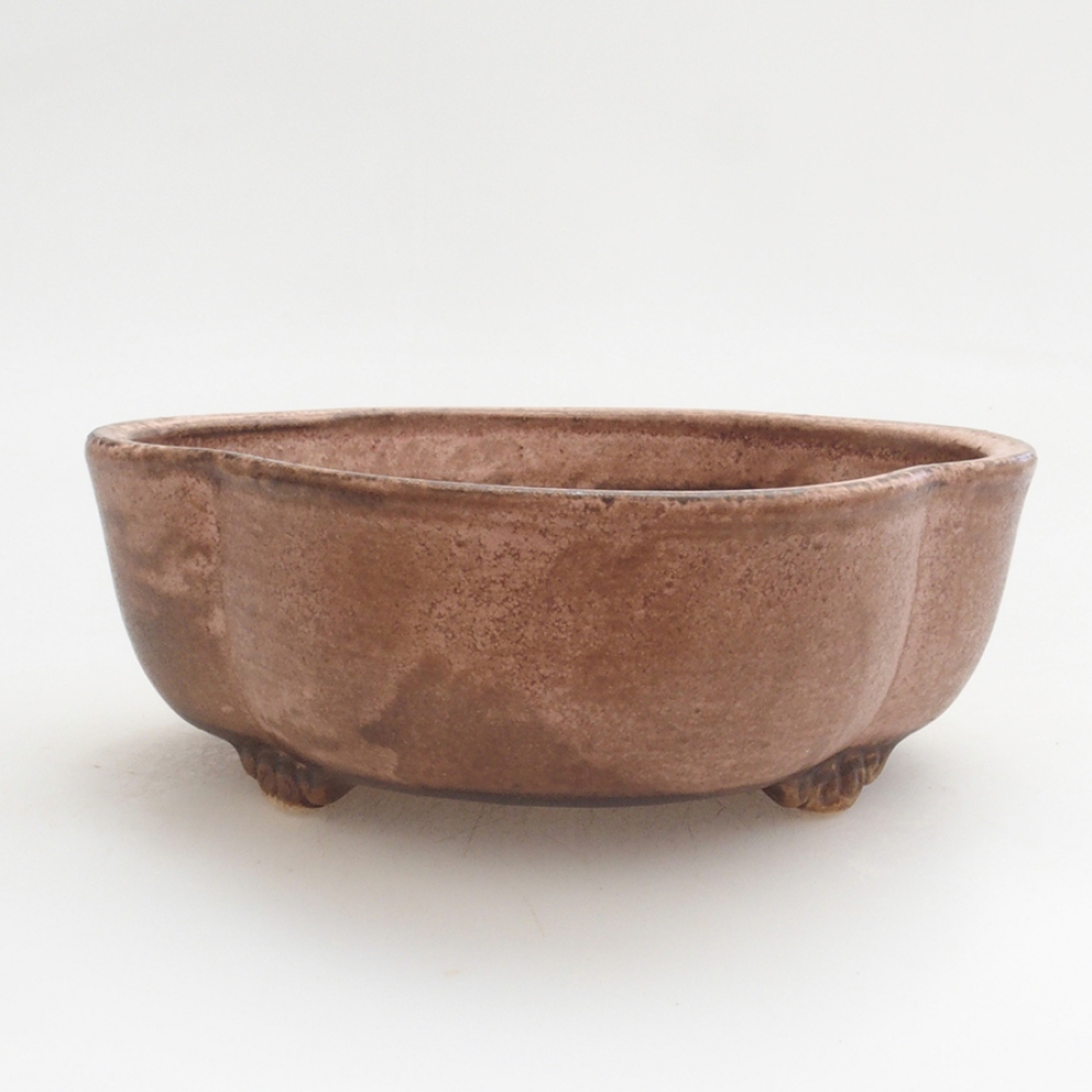 kerámia bonsai tál 10 x 8,5 x 4 cm, barna