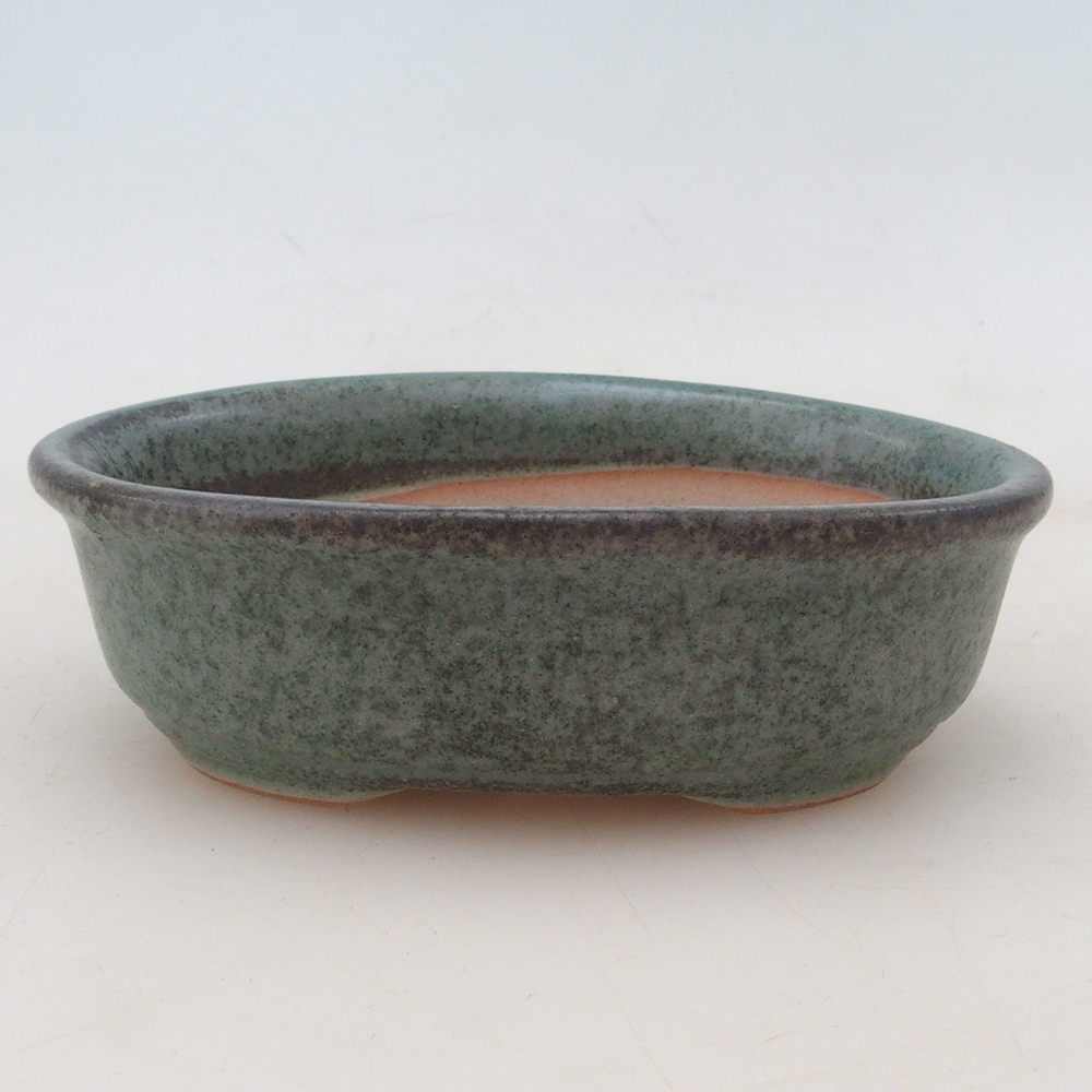 Bonsai tál H04 - 10,5 x 7,5 x 3 cm. - zöld