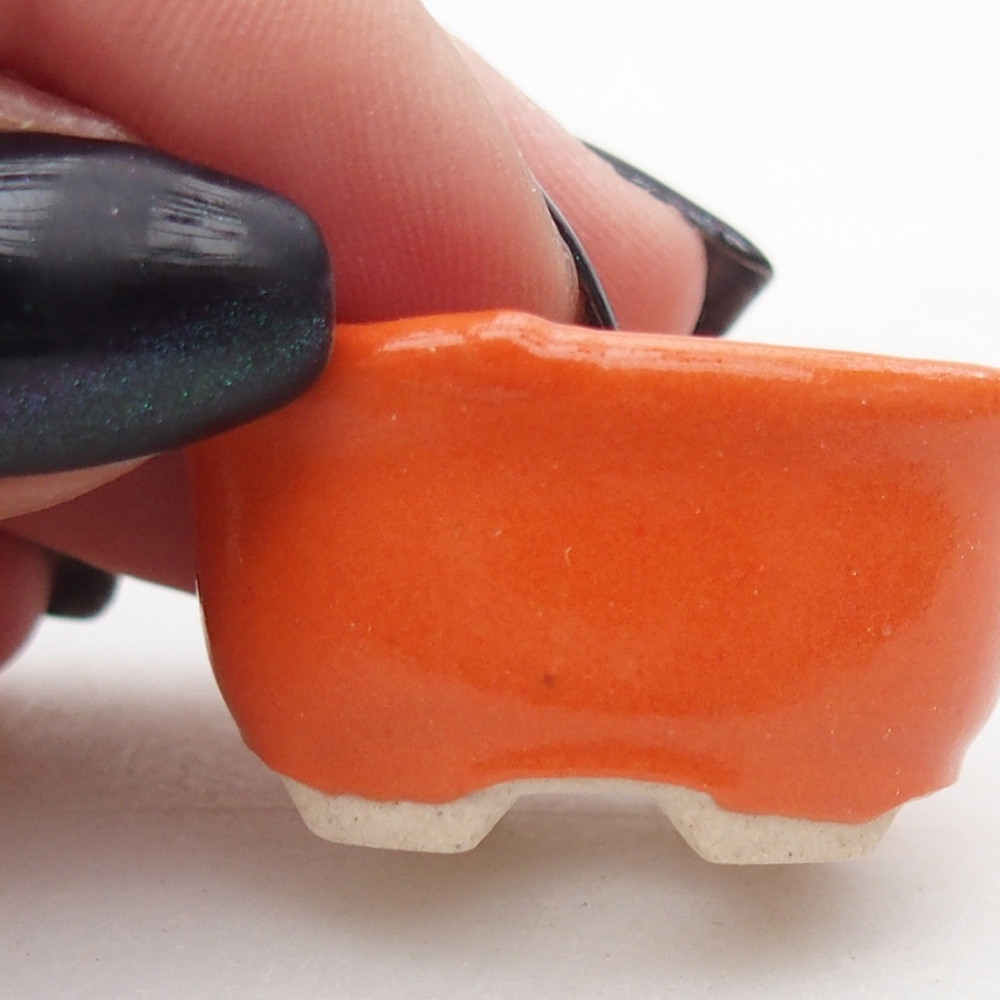 Mini bonsai tál 3 x 2,5 x 2 cm, narancssárga