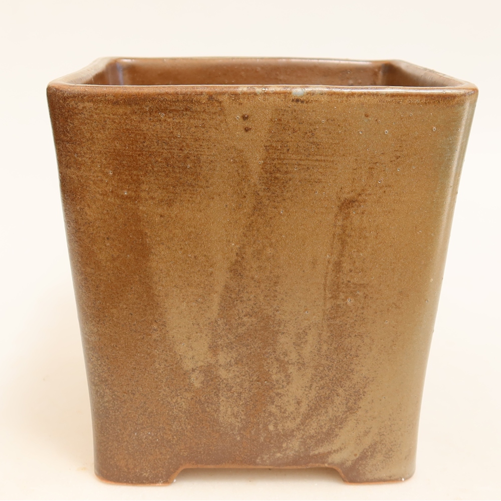 kerámia bonsai tál 13 x 13 x 13,5 cm, barna
