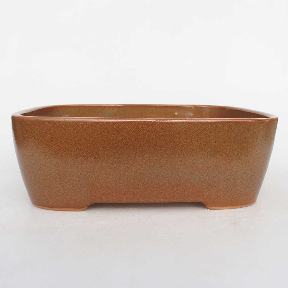 kerámia bonsai tál 23,5 x 18 x 7,5 cm, barna