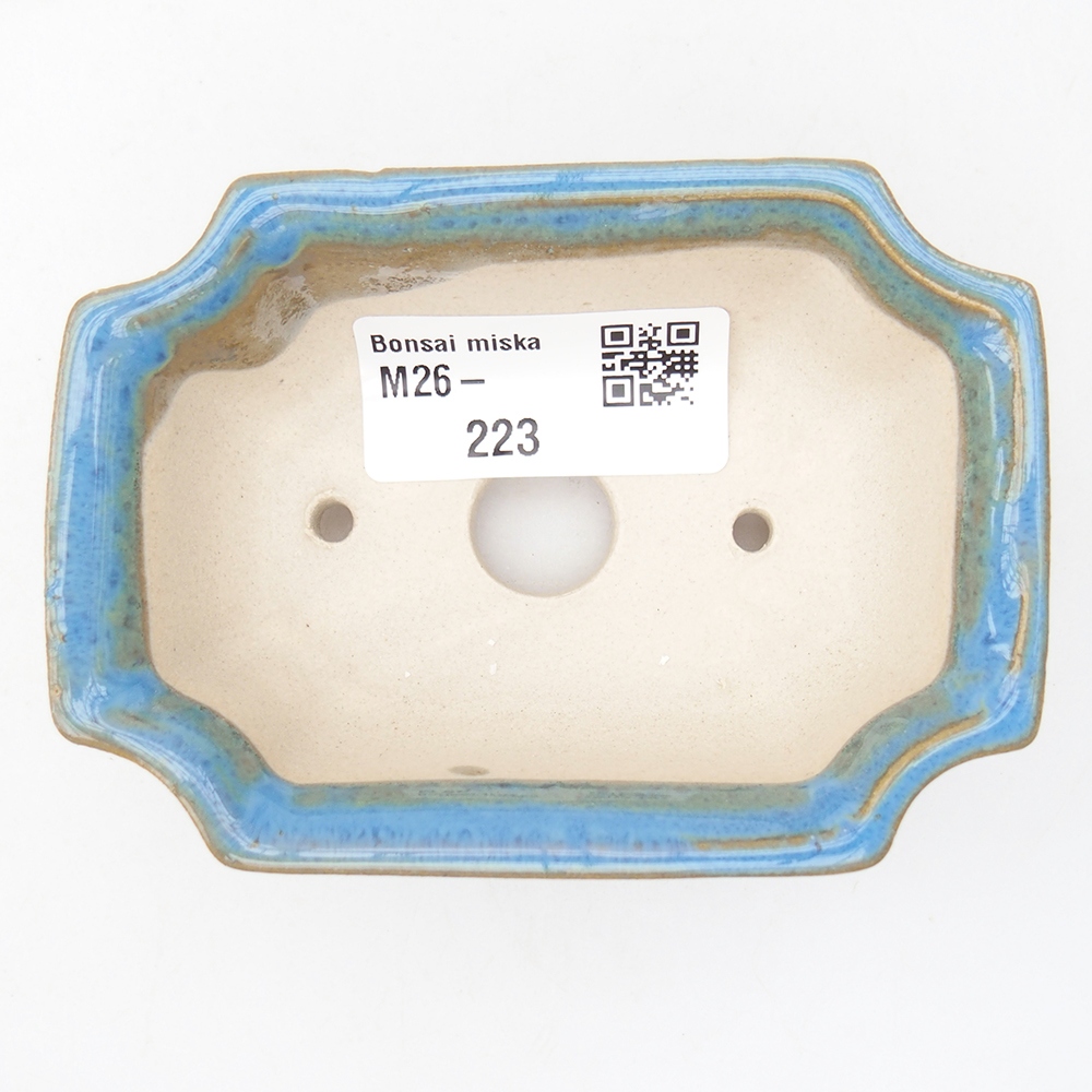 Mini bonsai tál 9 x 6,5 x 3,5 cm, kék színben