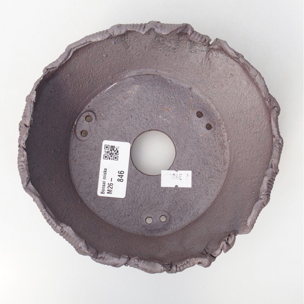Kerámia bonsai tál 17 x 16 x 6 cm, fém színben