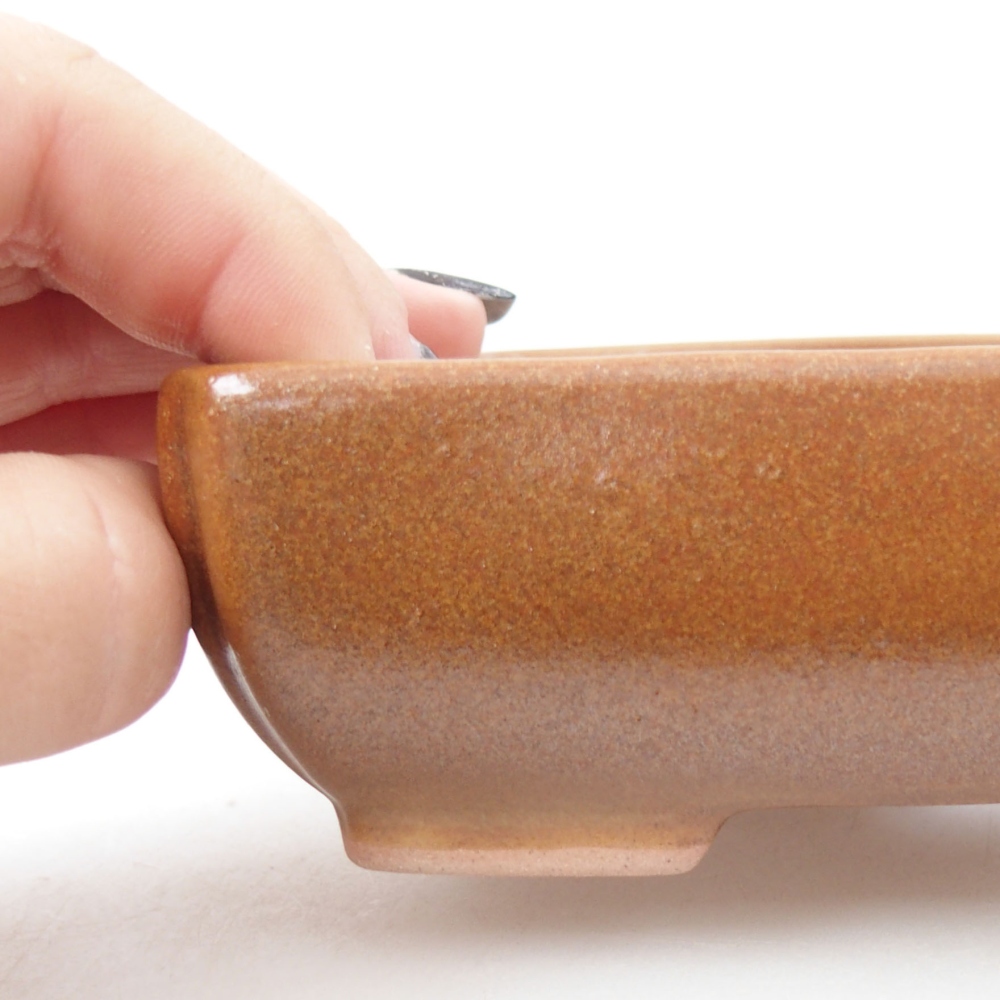 kerámia bonsai tál 22 x 17 x 5 cm, zöld