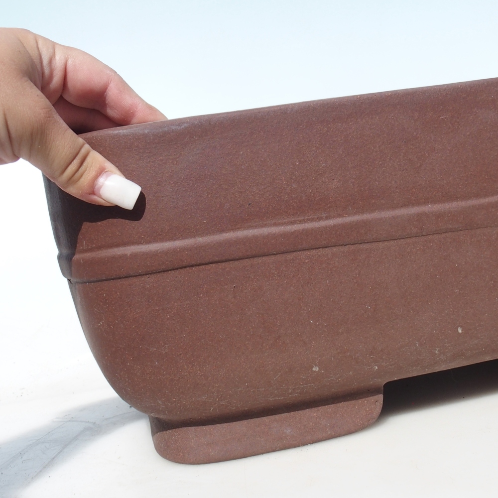 Bonsai tál 45 x 33 x 15,5 cm - barna