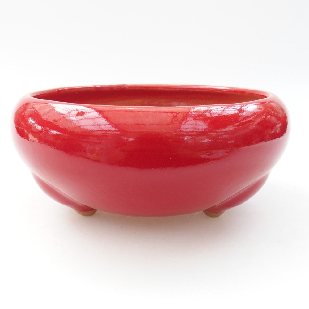 kerámia bonsai tál 22 x 17 x 5 cm, zöld