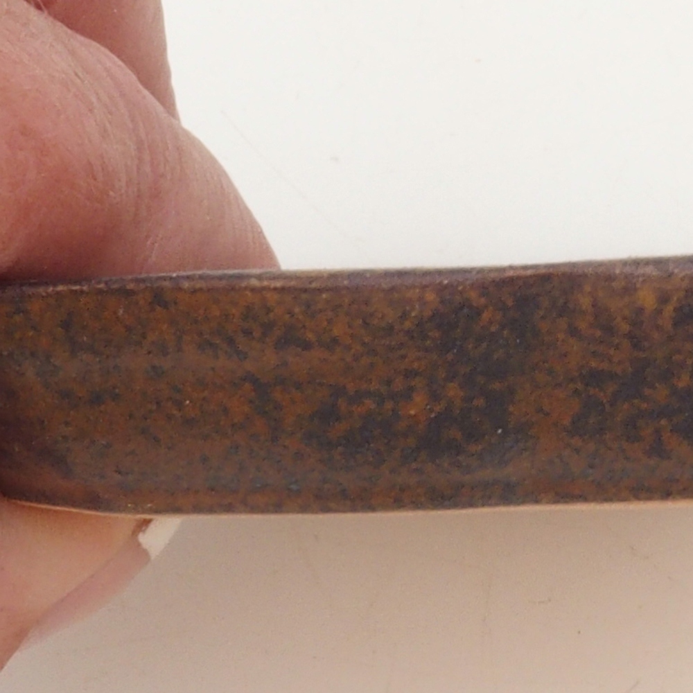 Kerámia tál H95 - 8 x 8 x 1 cm - barna