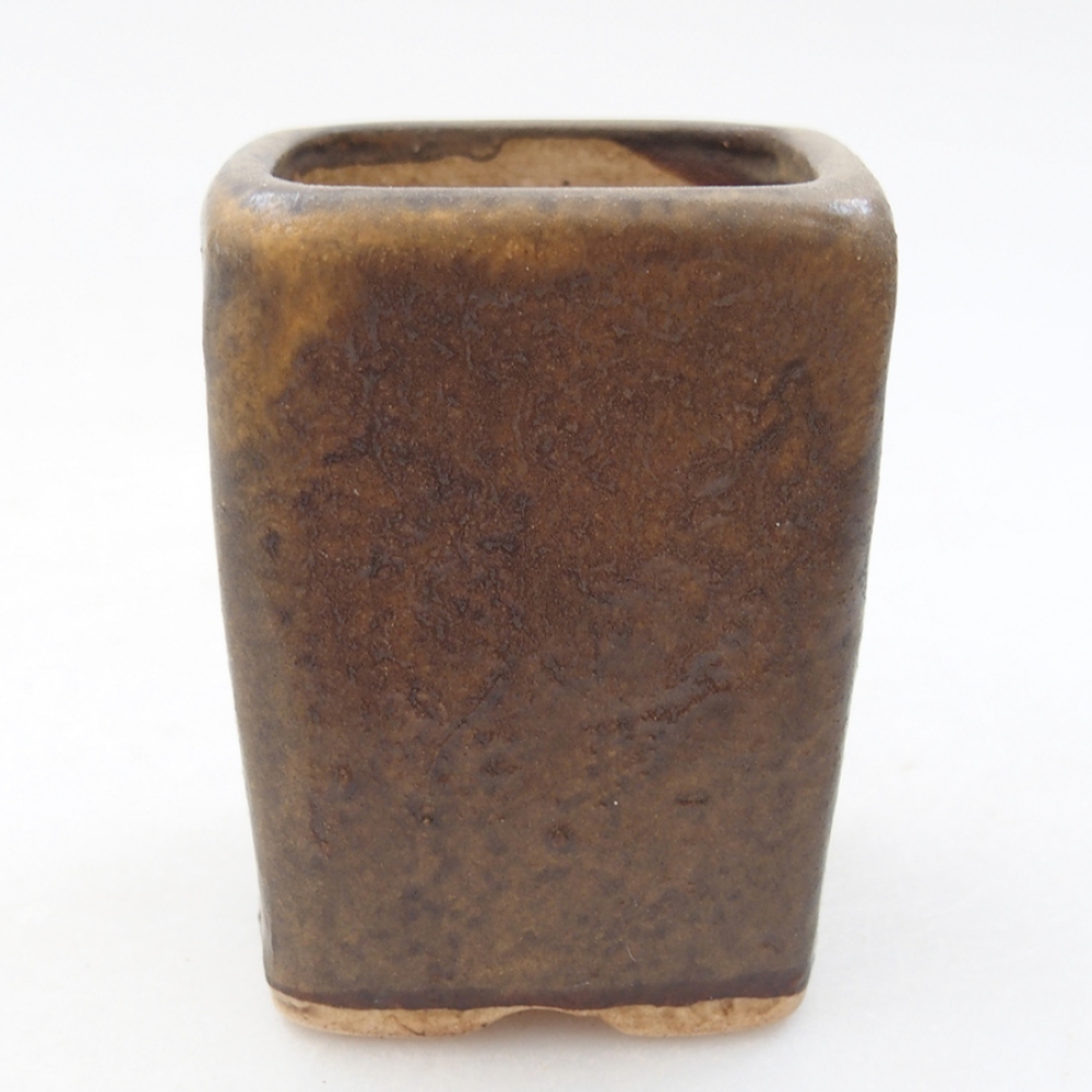 kerámia bonsai tál 5 x 5 x 6,5 cm, barna