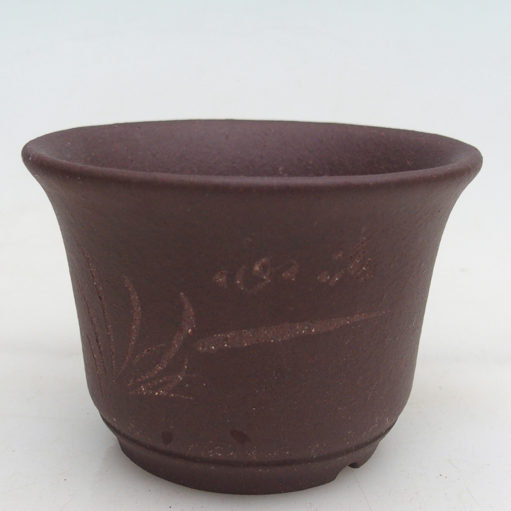 kerámia bonsai tál 9,5 x 9,5 x 6,5 cm, barna