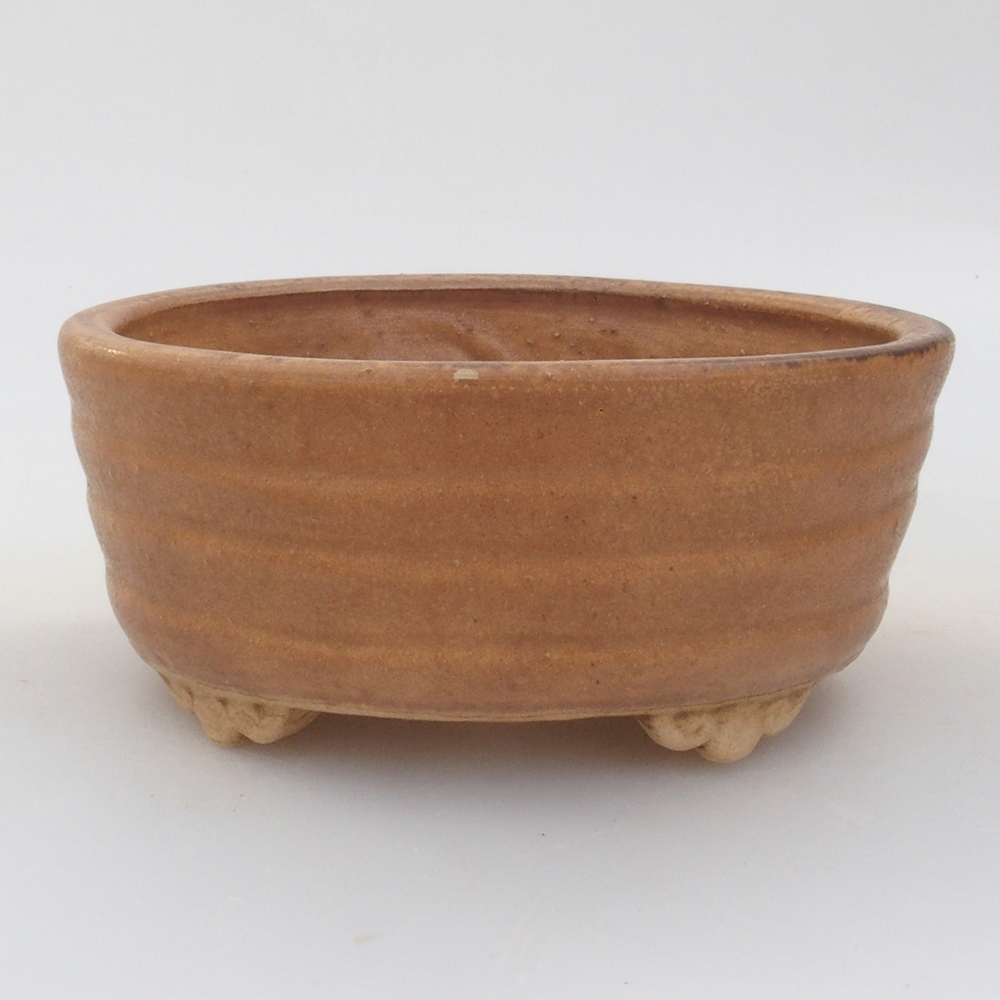 kerámia bonsai tál 10 x 8,5 x 4 cm, barna