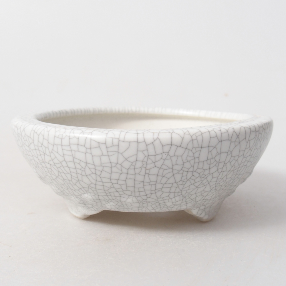 kerámia bonsai tál 11,5 x 11,5 x 4,5 cm, raku színű