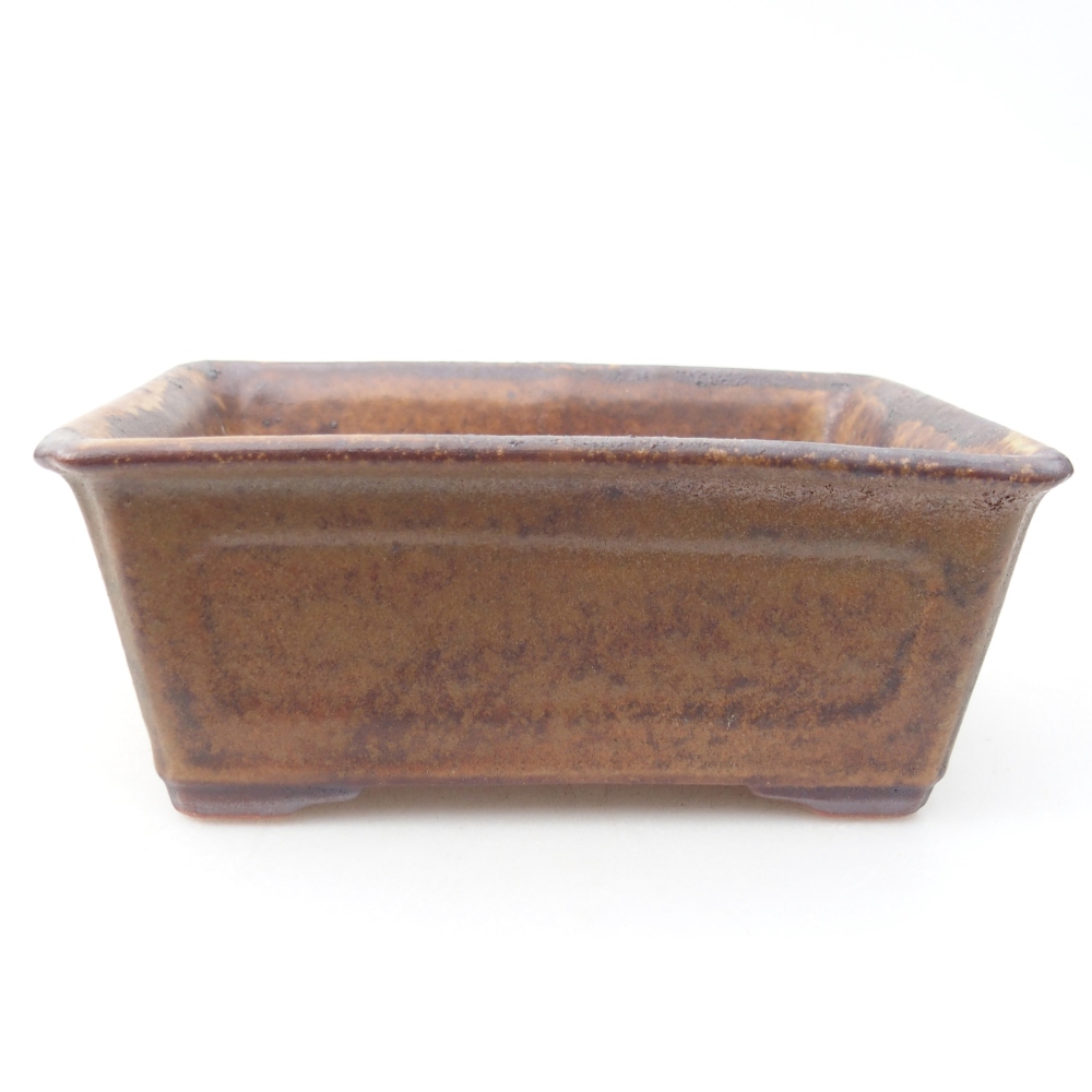 kerámia bonsai tál 13,5 x 10 x 5,5 cm, barna