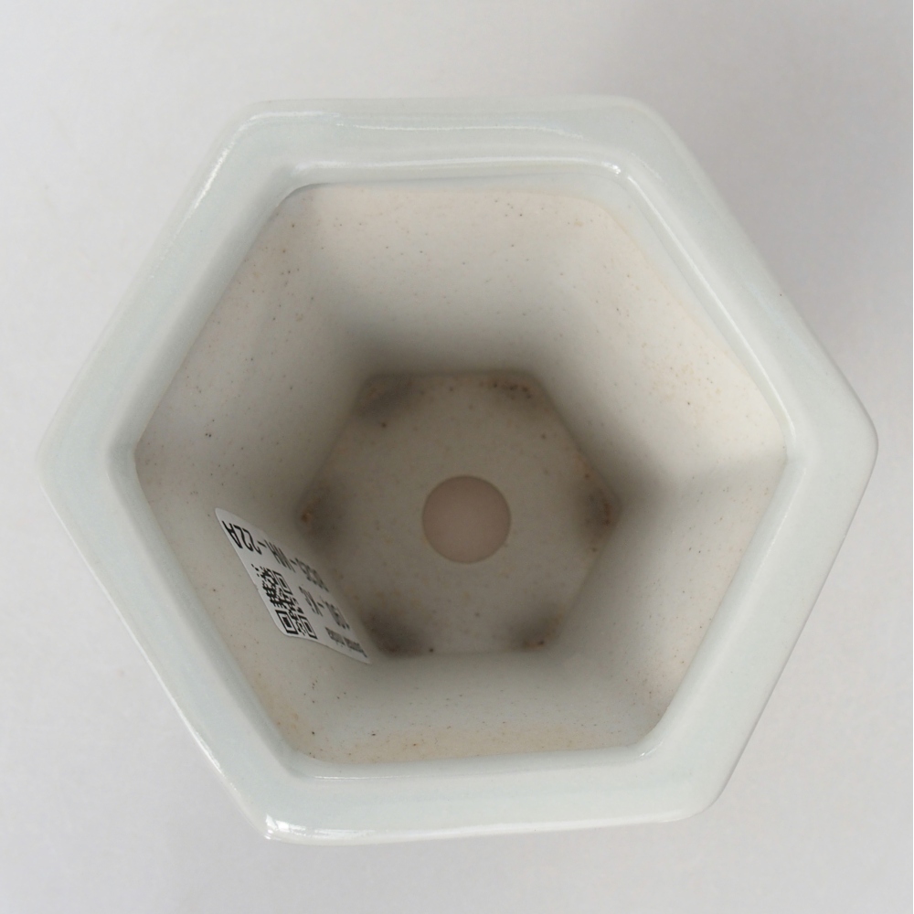 kerámia bonsai tál 10 x 9 x 9 cm, fehér színben