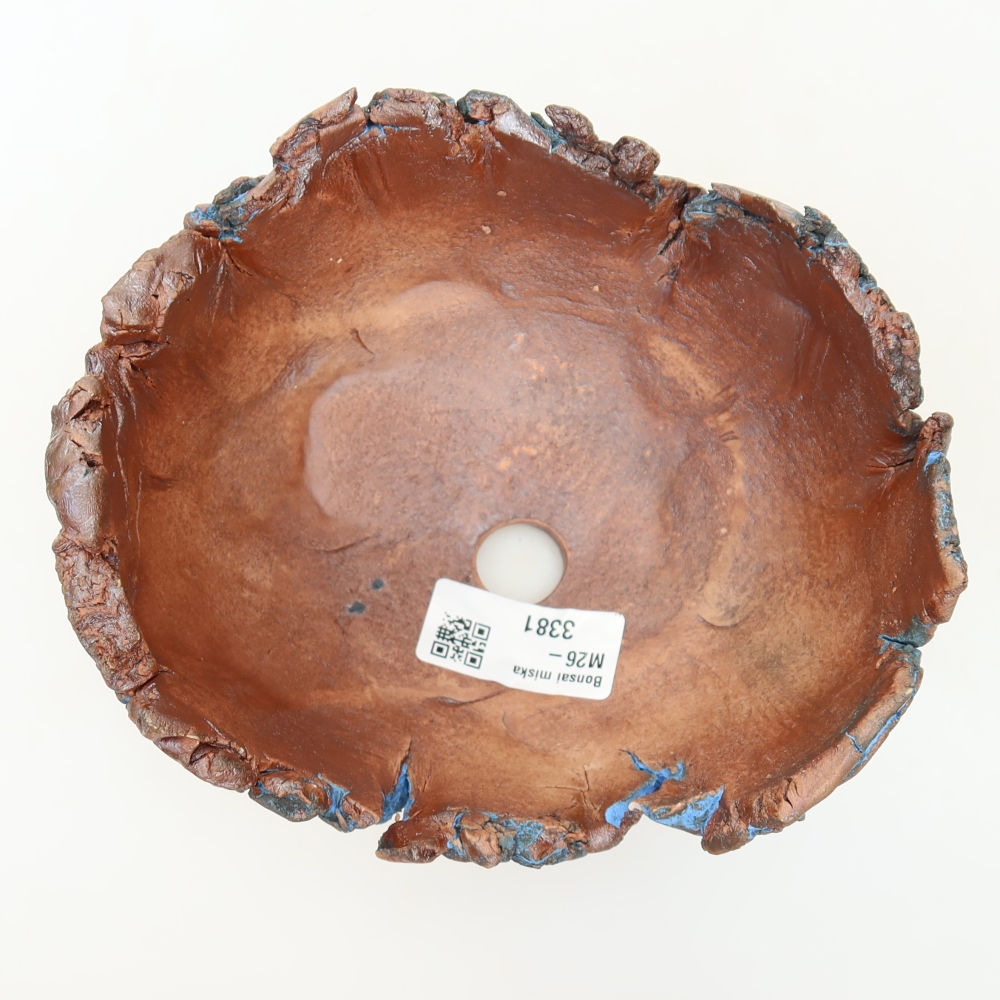 Kerámia tojáshéj, 14,5 x 13 x 8,5 cm, kék színű