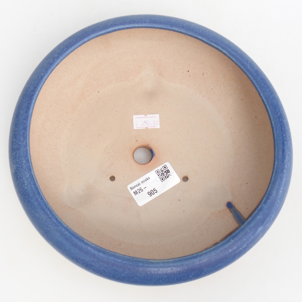 kerámia bonsai tál 21 x 21 x 7 cm, kék színben